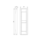 Plaque Classica chrome noir 2 modules Vimar - 1