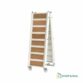Passerelle pliable verni blanc et bois