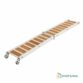 Passerelle pliable verni blanc et bois