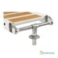 Passerelle pliable verni blanc et bois