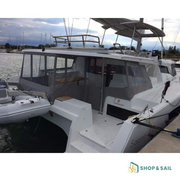 Toile de courtoisie avec fermeture de descente