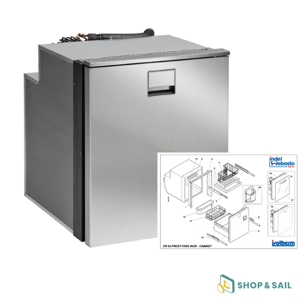 Pièces détachées réfrigérateur DRAWER 65 Inox Isotherm -1