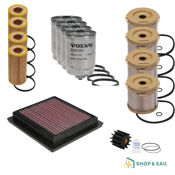 Kit d'entretien pour moteurs D3 A Volvo Penta