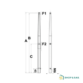 Chandelier pour base mâle Inox Osculati