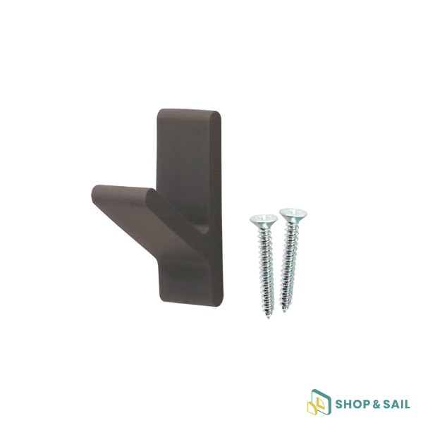 Patère simple soft touch anthracite