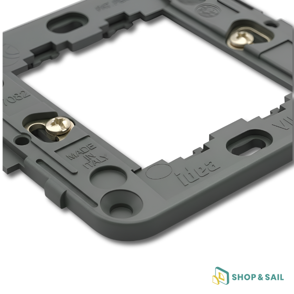 Support 2 modules réduits avec griffes pour boîte Ø60mm 17082 - Vimar (2) upport 2 modules réduits avec griffes pour boîte Ø60mm 17082 - Vimar